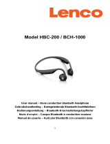Lenco BCH-1000 Bone Conduction Bluetooth headphone Manual de usuario