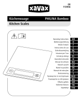 Xavax "Philina” kitchen scales Manual de usuario