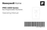 Honeywell Home PRO 1000 Series Non-Programmable Thermostat Manual de usuario
