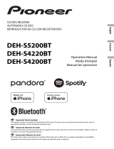Pioneer CD RDS Receiver DEH-S5200BT/DEH-S4220BT/DEH-S4200BT Manual de usuario