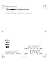 Pioneer PDP-4280HD Manual de usuario