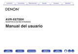 Denon AVR-X6700H Plus Accessories El manual del propietario