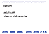 Denon AVR-S540BT- REFURBISHED El manual del propietario