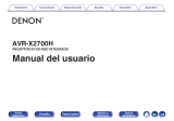 Denon AVR-X2700H El manual del propietario