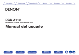 Denon DCD-A110 Manual de usuario