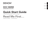 Denon DCD-1600NE Guía de inicio rápido