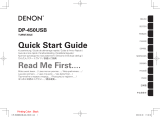 Denon DP-450USB Guía de inicio rápido