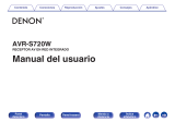 Denon AVR-S720W El manual del propietario