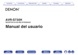 Denon AVR-S730H Guía del usuario