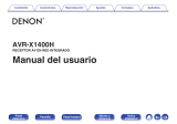 Denon AVR-X1400H Guía del usuario