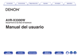 Denon AVR-X3300W El manual del propietario