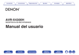 Denon AVR-X4300H Guía del usuario