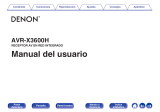 Denon AVR-X3600H El manual del propietario