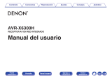 Denon AVR-X6300H Guía del usuario