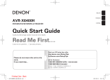 Denon AVR-X6400H Guía de inicio rápido