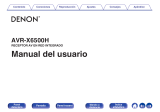 Denon AVR-X6500H (2018) El manual del propietario