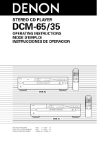 Denon DCM-35 Manual de usuario