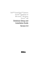 Dell Supported Configurations for Oracle Database 10g R2 for Windows Guía del usuario