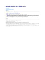 Dell Latitude 2110 Manual de usuario