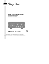 Stageline MPA-102 Manual de usuario