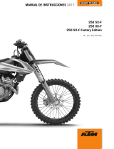 KTM 250 SX-F Factory Edition 2017 El manual del propietario