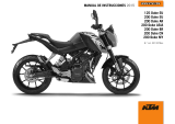 KTM 200 Duke 2015 El manual del propietario