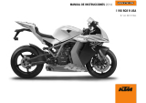 KTM 1190 RC8 R 2014 El manual del propietario