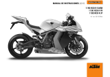 KTM 1190 RC8 R 2015 El manual del propietario