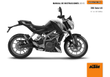 KTM 390 Duke 2015 El manual del propietario