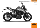 KTM 250 Duke 2017 El manual del propietario