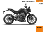 KTM 250 Duke 2016 El manual del propietario