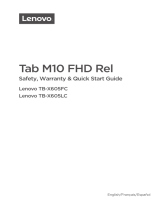 Lenovo Tab M10 FHD Rel Guía de inicio rápido