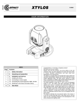 Clay Paky CJ3000 Manual de usuario