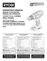 Ryobi P181 El manual del propietario