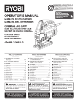Ryobi JS481LG El manual del propietario
