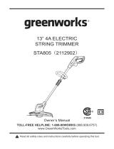 Greenworks STA805 El manual del propietario