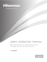 Hisense LCR33D6NSE Manual de usuario