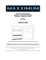 Maxximum MAXBC52SD Manual de usuario