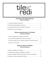 Tile Redi TRZF3760-BI Instrucciones de operación