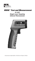 Ideal Single Laser Targeting Infrared Thermometer 61-827 Manual de usuario