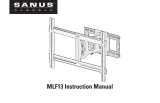 Sanus Full-Motion Wall Mount for 37″-80″ TVs Manual de usuario