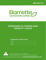 Barrette Standard Floating Bar Gravity Latch Instrucciones de operación