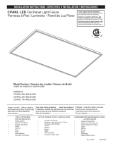 Lithonia Lighting CPANL 2X2 34LM 35K Guía de instalación
