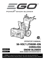 EGO SNT2400 56-Volt Lithium-Ion Cordless Snow Blower Manual de usuario