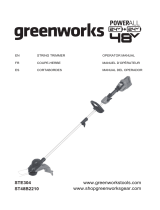 Greenworks ST48B2210 Instrucciones de operación