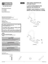 Delta 21715LF Two Handle Washerless Kitchen Faucet Manual de usuario