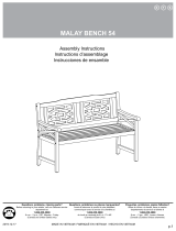 Martha Stewart MALAY BENCH 54 Guía de instalación
