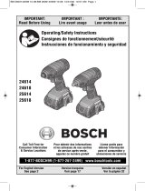 Bosch 25618-02 Instrucciones de operación