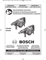 Bosch Power Tools RH540M-RT Manual de usuario