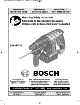 Bosch GBH18V-20 Instrucciones de operación